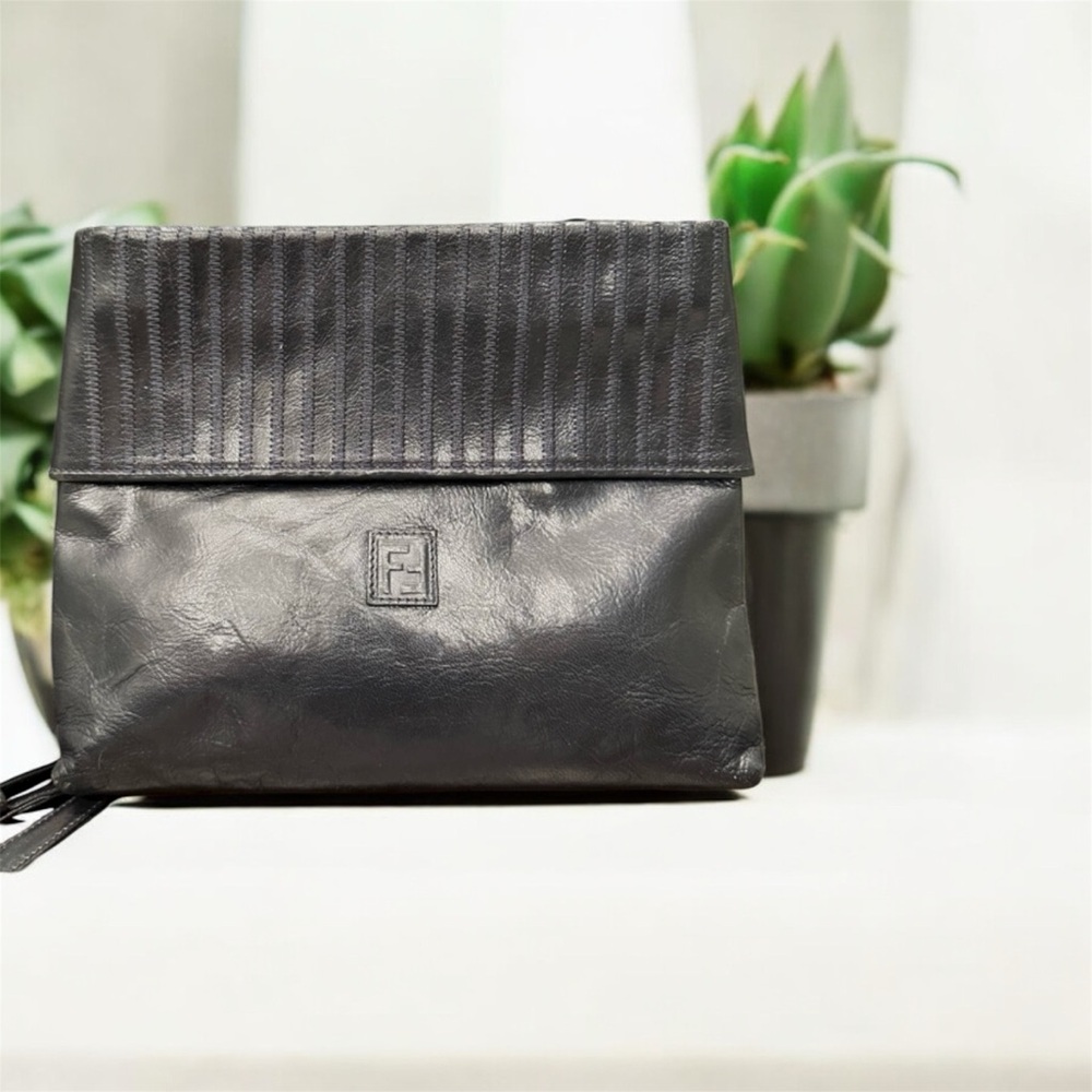 Fendi Black Crossbody with COA Messenger Bag